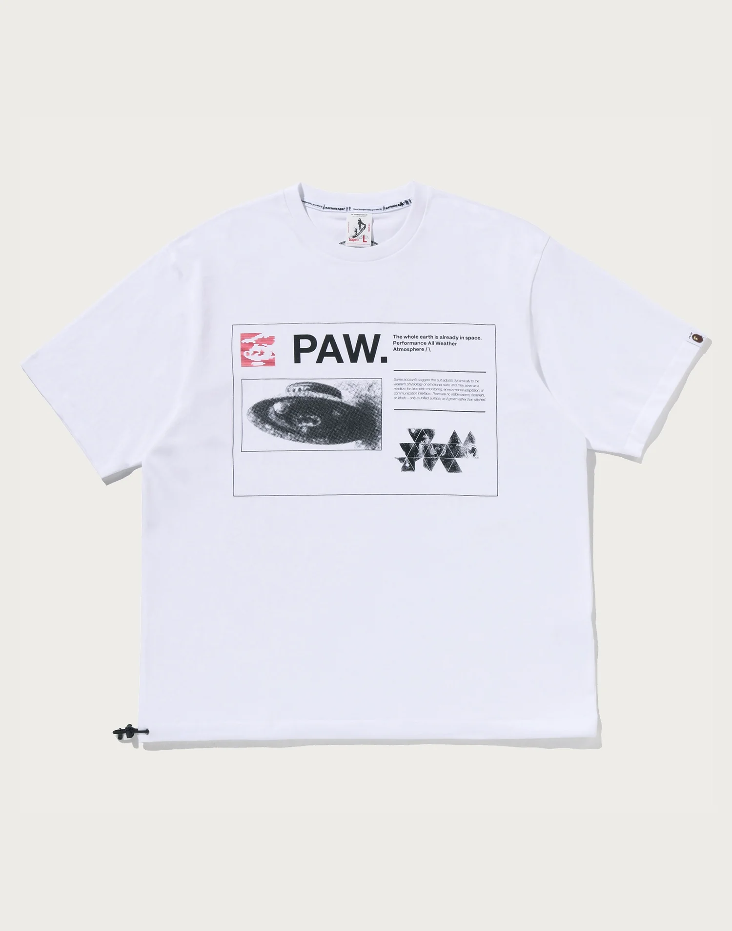 BAPE BY KAZUKI KURAISHI MULTI LOGO RELAXED FIT TEE MENS