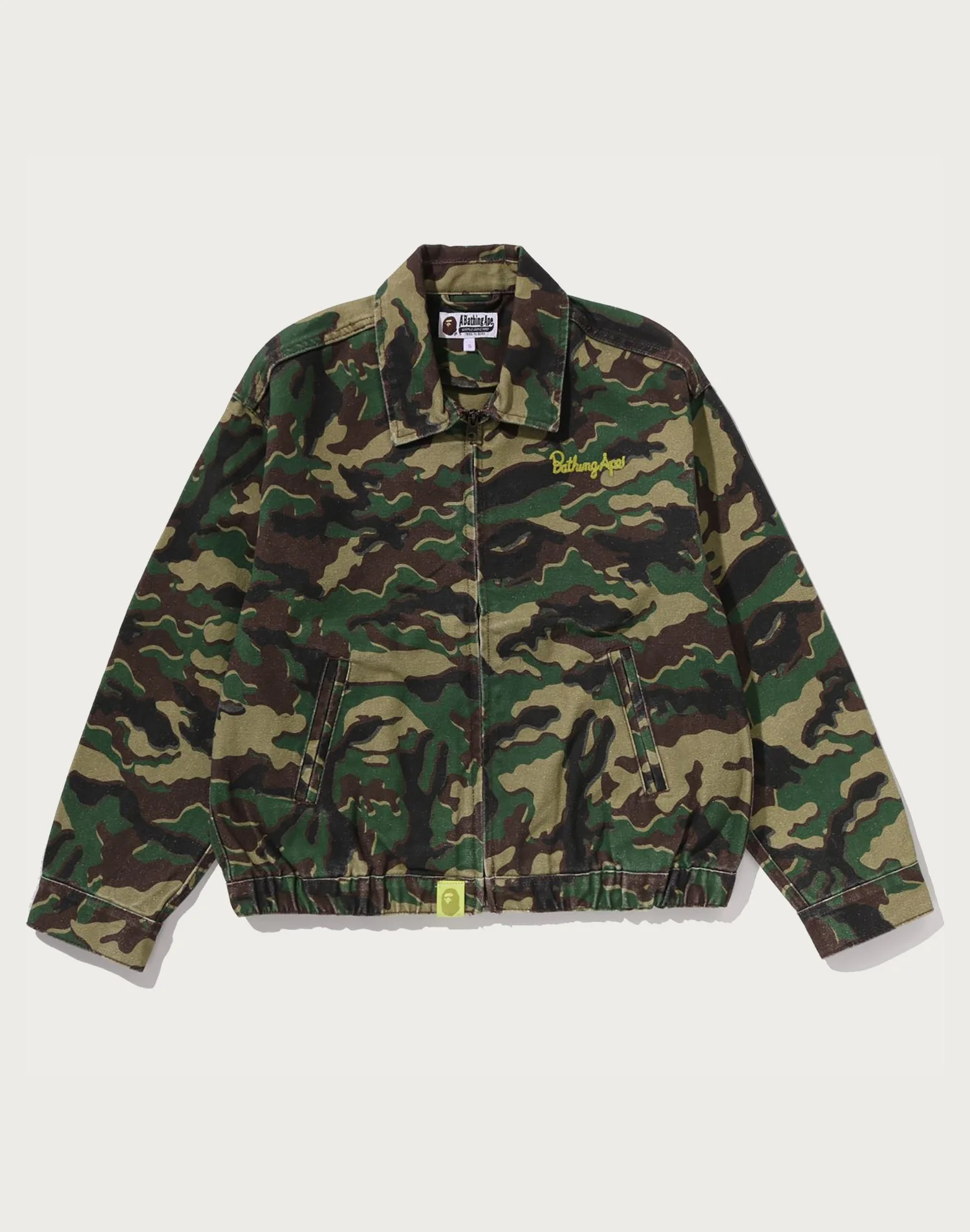 GLITCH WOODLAND CAMO BATHING APE LOGO WORKER JACKET LADIES