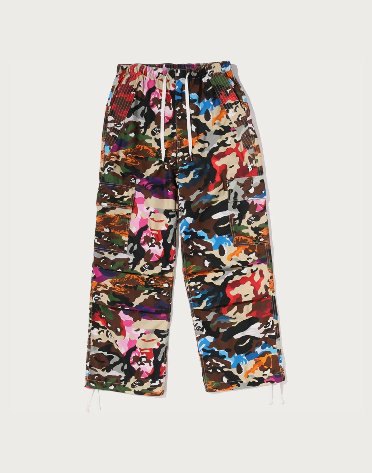 HYBRID CAMO BAPE STA CARGO PARACHUTE PANTS LADIES
