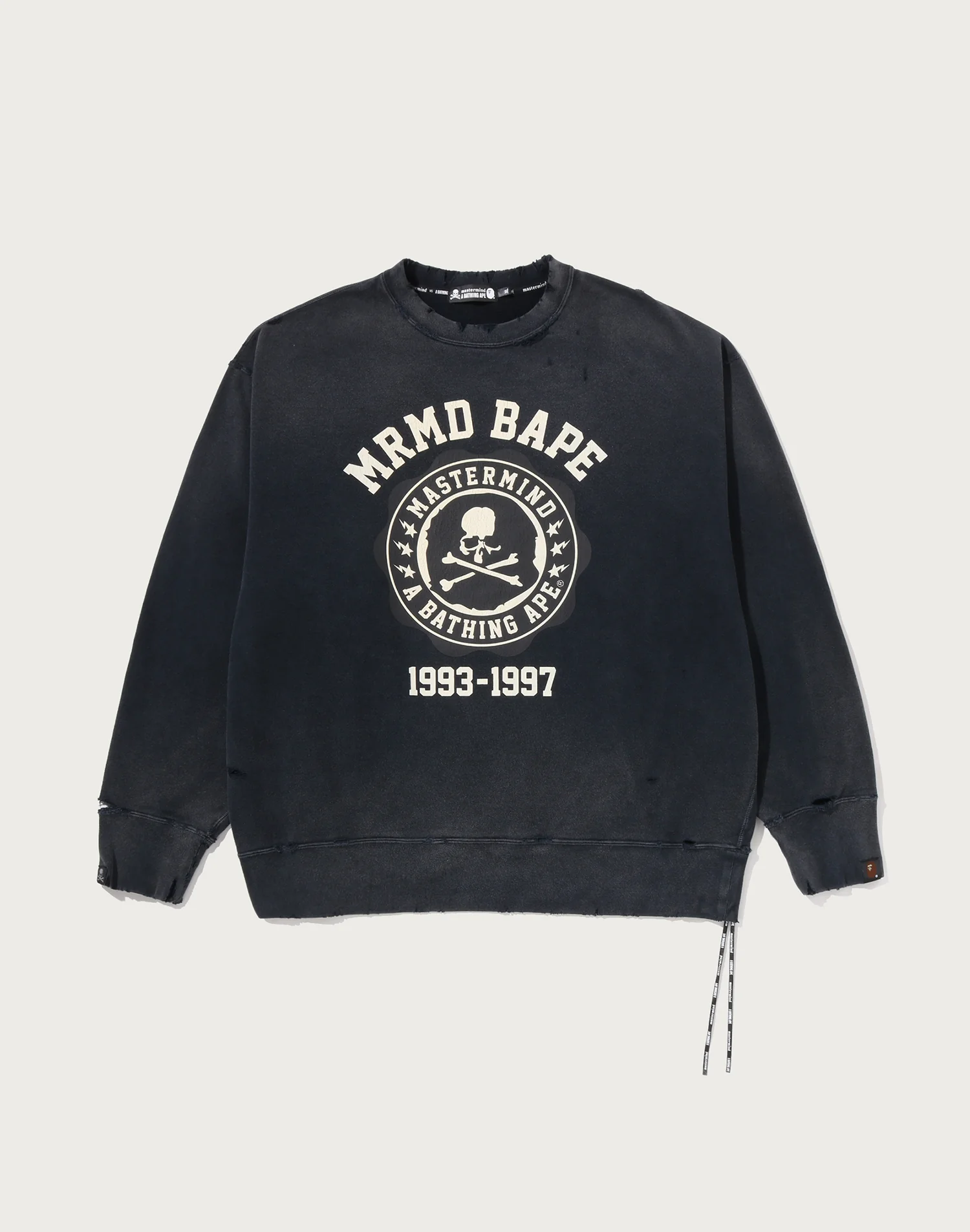 MM BAPE VINTAGE EFFECT CREWNECK MENS