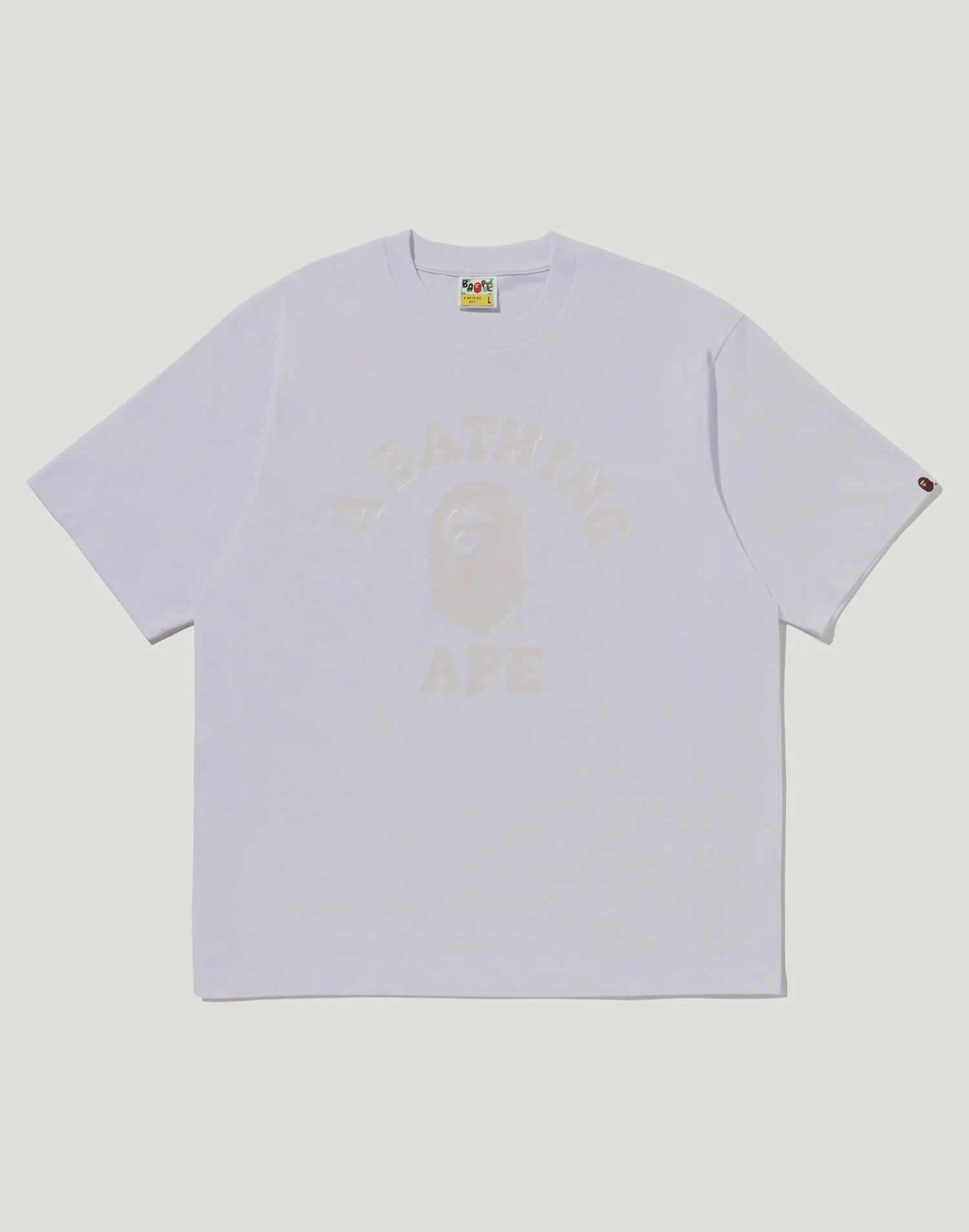 BAPE US BLACK FRIDAY METALLIC COLLEGE RELAXED FIT TEE MENS
