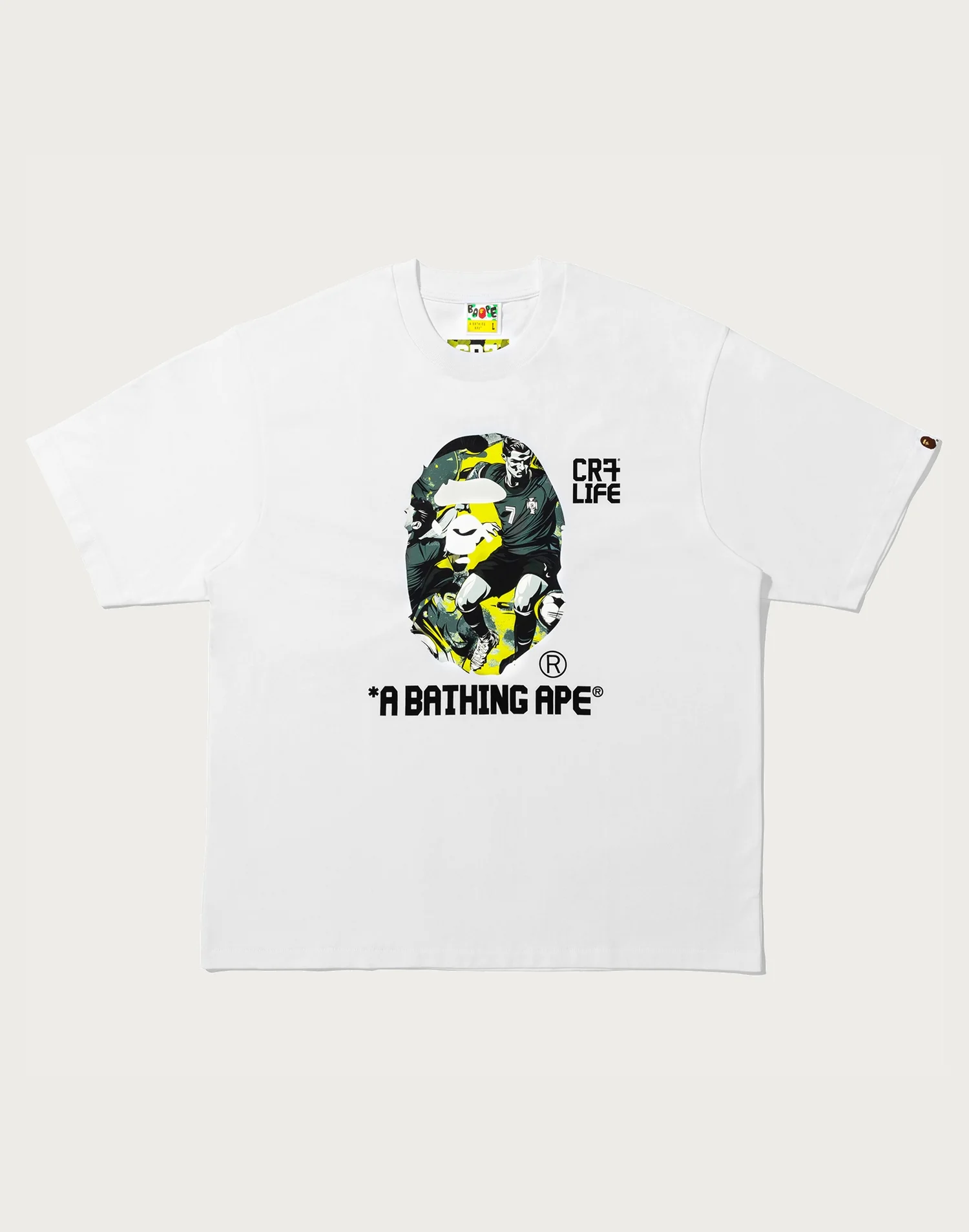 BAPE X CR7 LIFE GRAPHIC A BATHING APE RELAXED FIT TEE #1 MENS