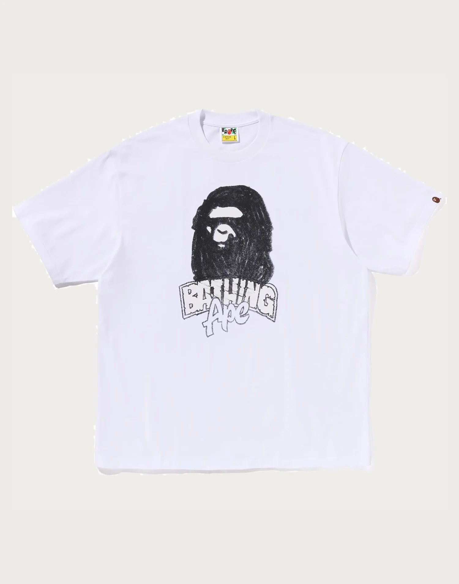 HAND DRAWN APE HEAD RELAXED FIT TEE MENS