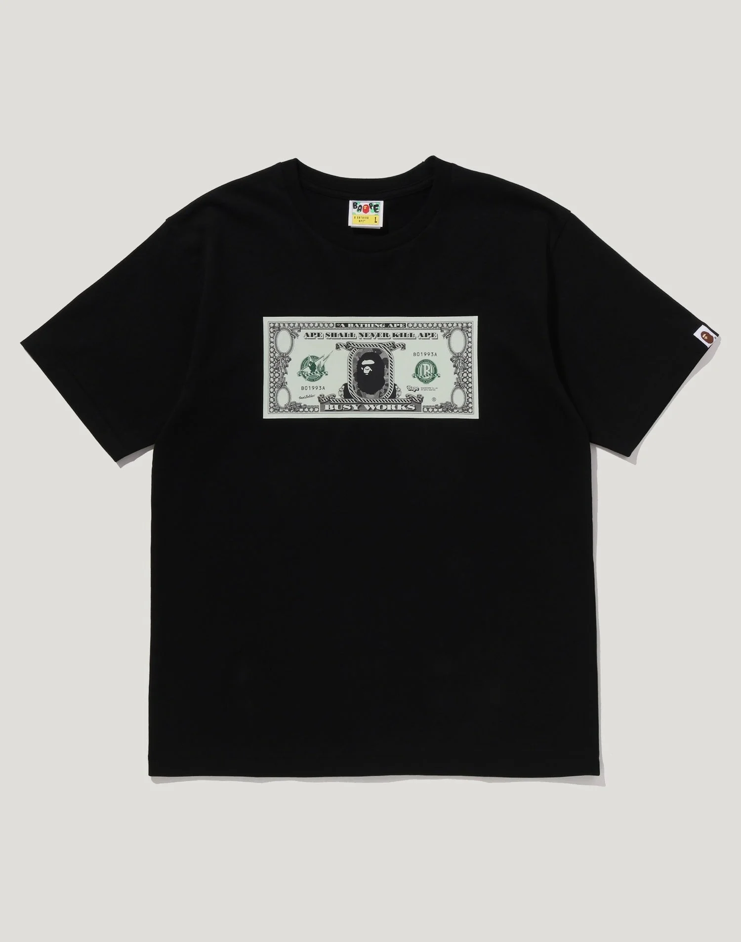 BAPE BANKNOTE TEE MENS