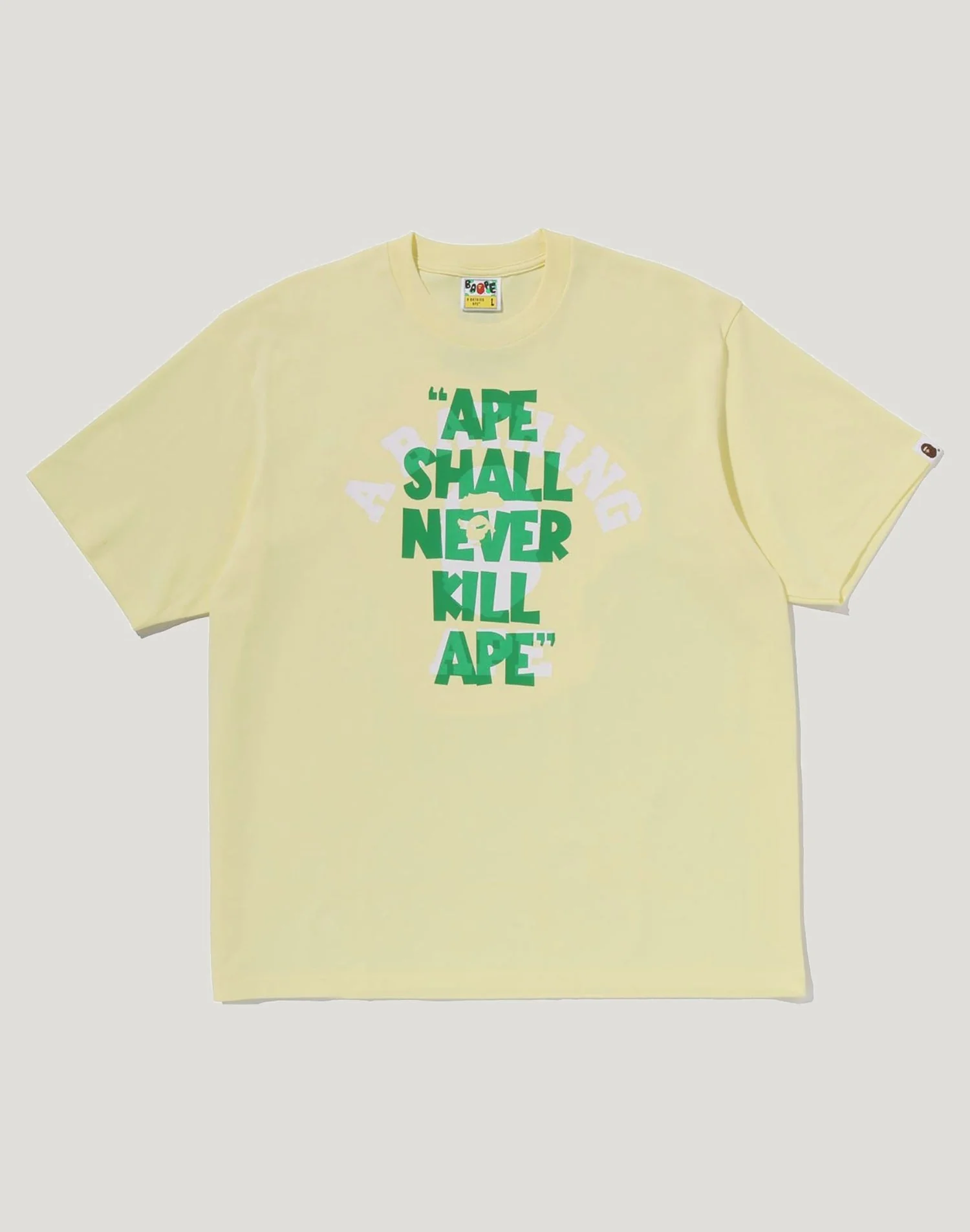APE SHALL NEVER KILL APE COLLEGE RELAXED FIT TEE MENS