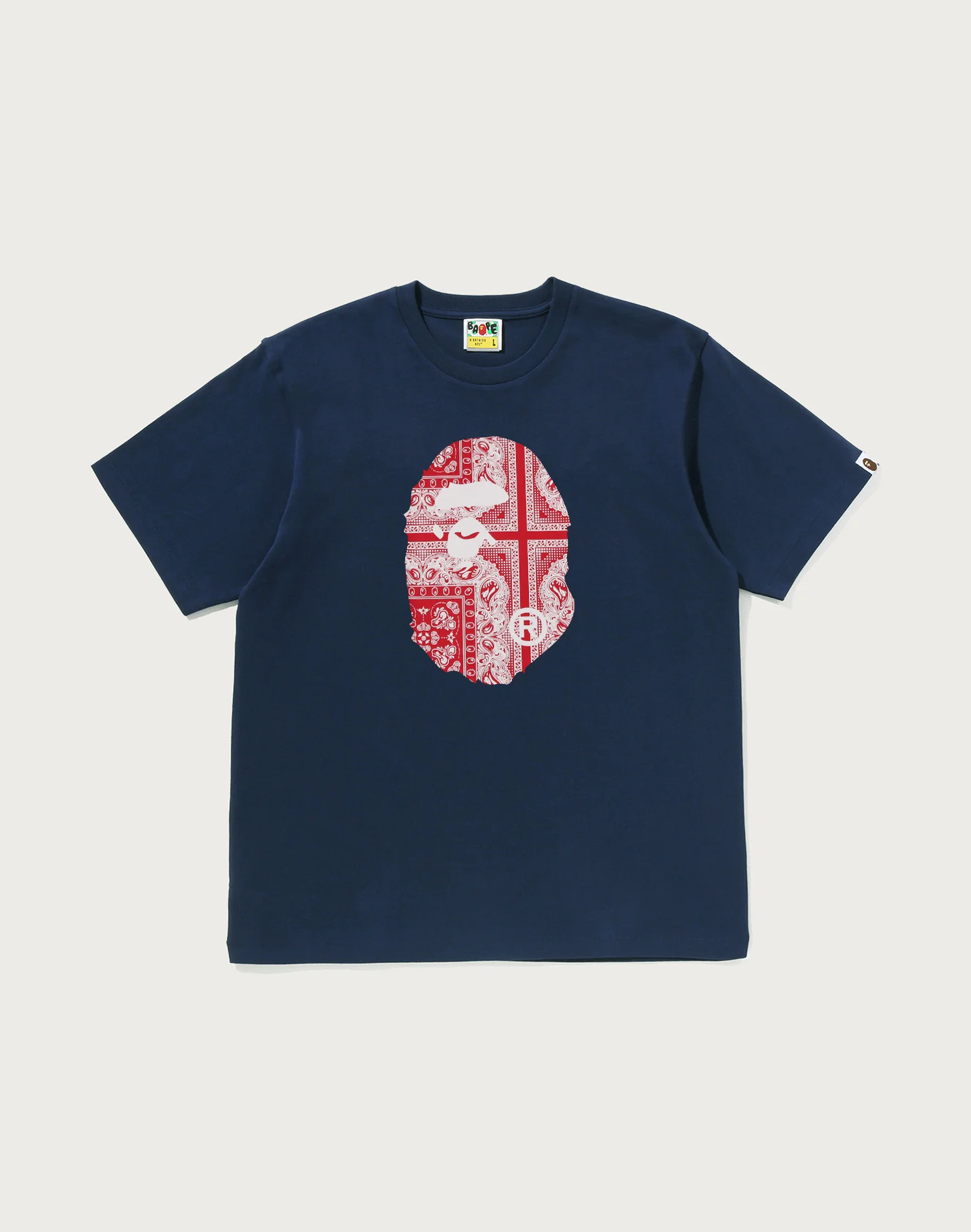 PAISLEY PATTERN APE HEAD TEE MENS