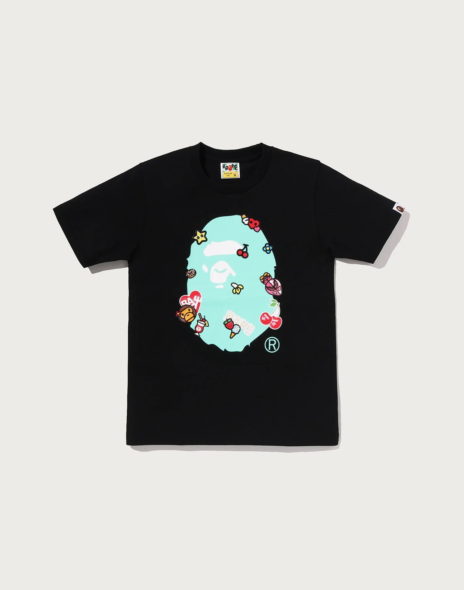 STICKERS ON APE HEAD TEE LADIES