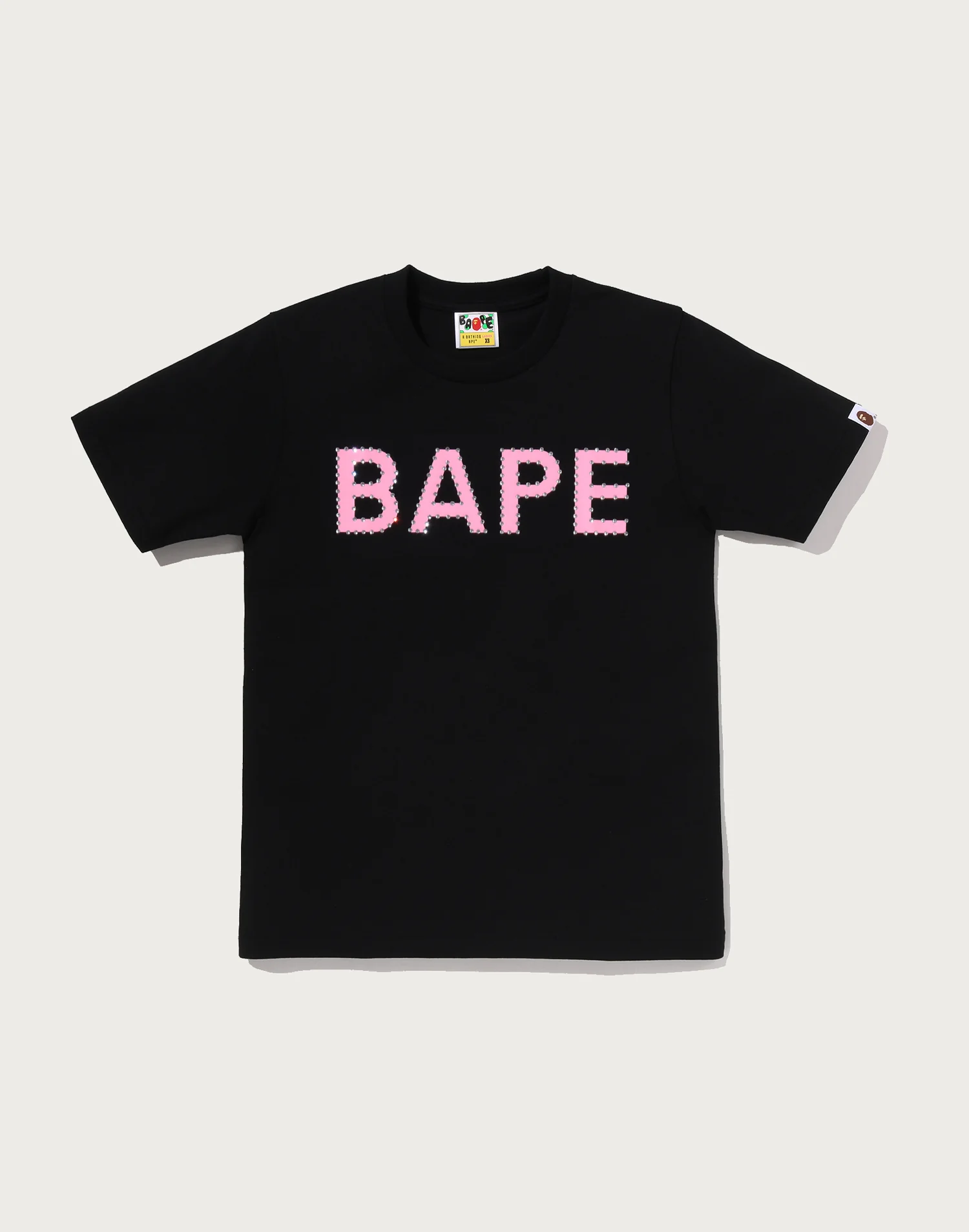 CRYSTAL STONE BAPE LOGO TEE LADIES