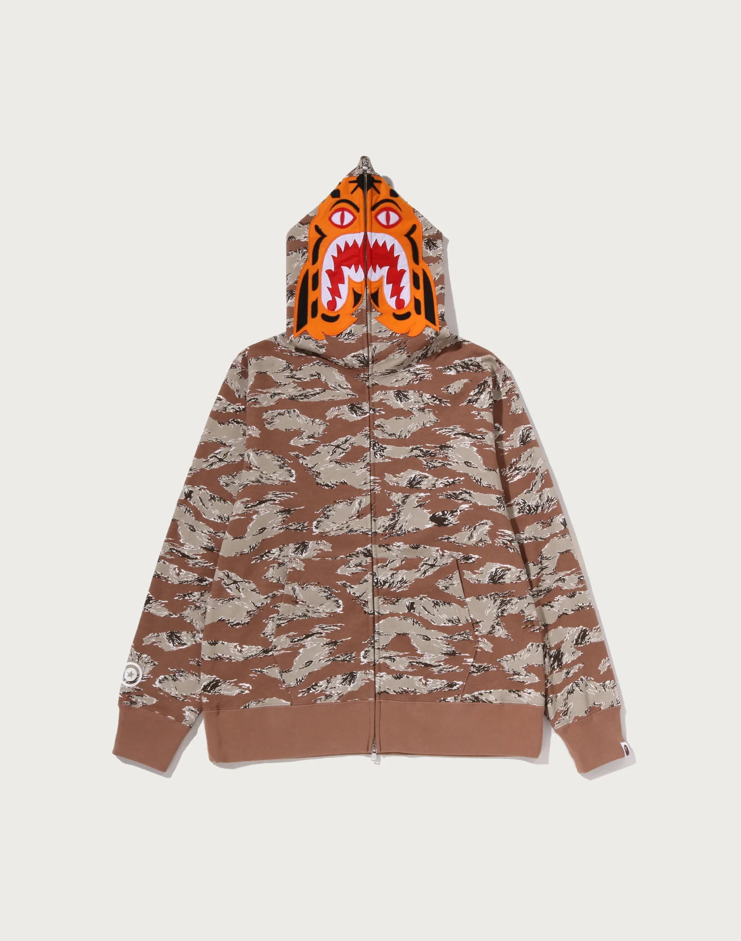 TIGER CAMO TIGER FULL ZIP HOODIE MENS